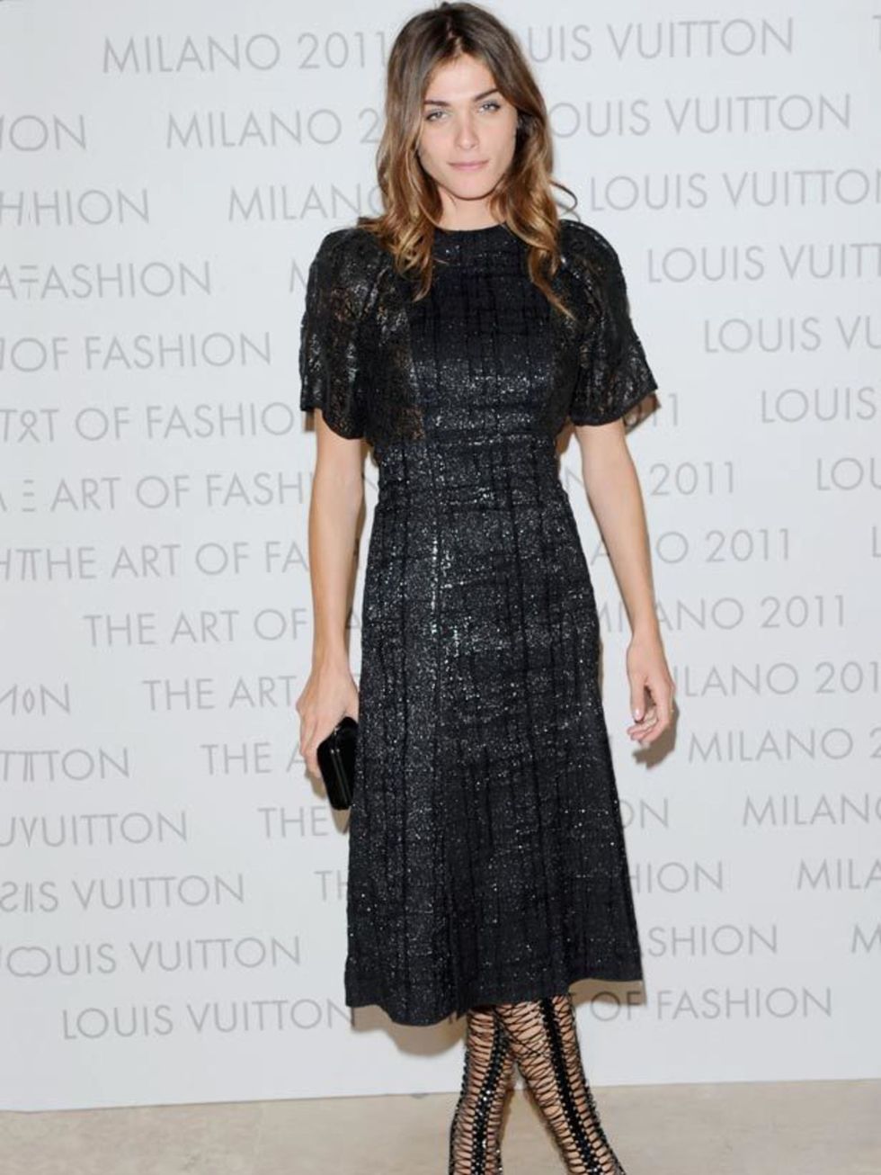<p>Franca Sozzani attends the opening of Louis Vuitton's The Art of Fashion Exhibition at Milan Fashion Week, 21 September 2011</p>