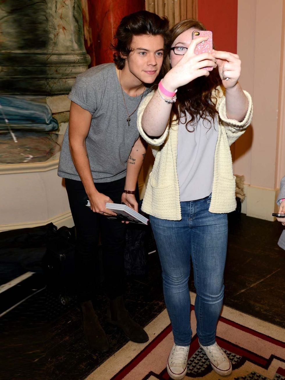 <p>Selfie with Harry! Fan girl dream.</p>