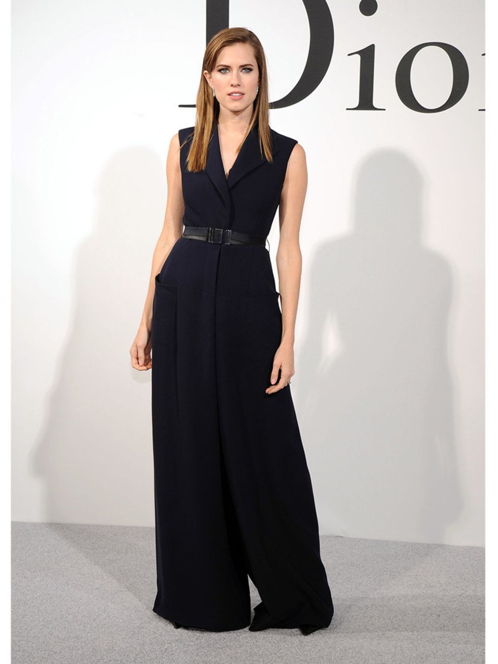 <p>Allison Williams attends the Christian Dior Cruise 2015 show, New York.</p>