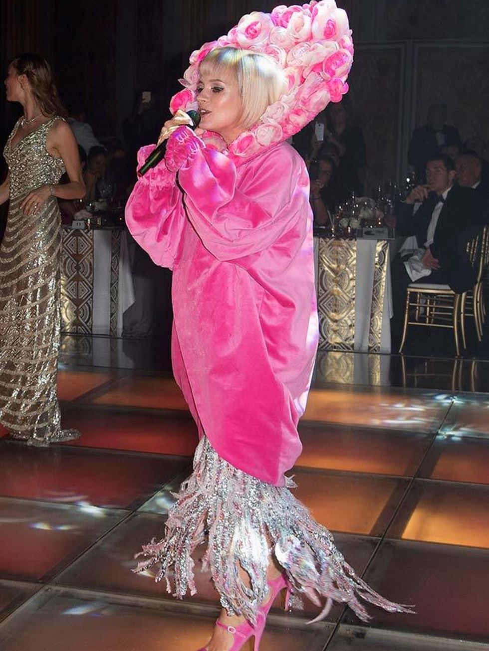 Lily Allen performing at the 61st Rose Ball in Monaco, March 2015.