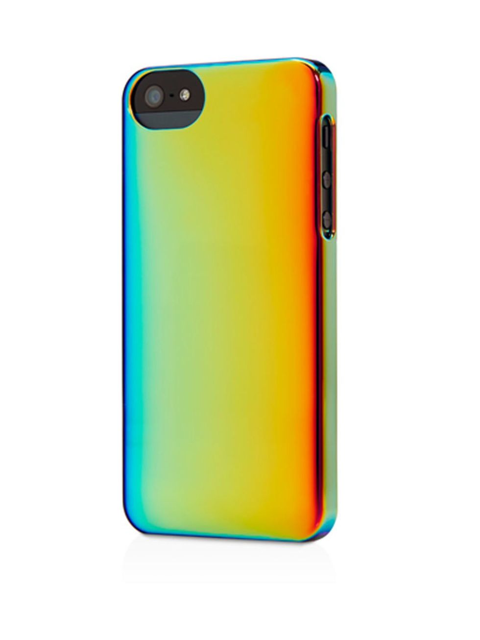 <p>Precious metallics . . </p><p>Iridescent metallic iPhone 5 cover £24.95 from <a href="http://store.apple.com/uk/product/HC374ZM/A/adopted-iridescent-case-for-iphone-5?fnode=47">Apple</a></p>