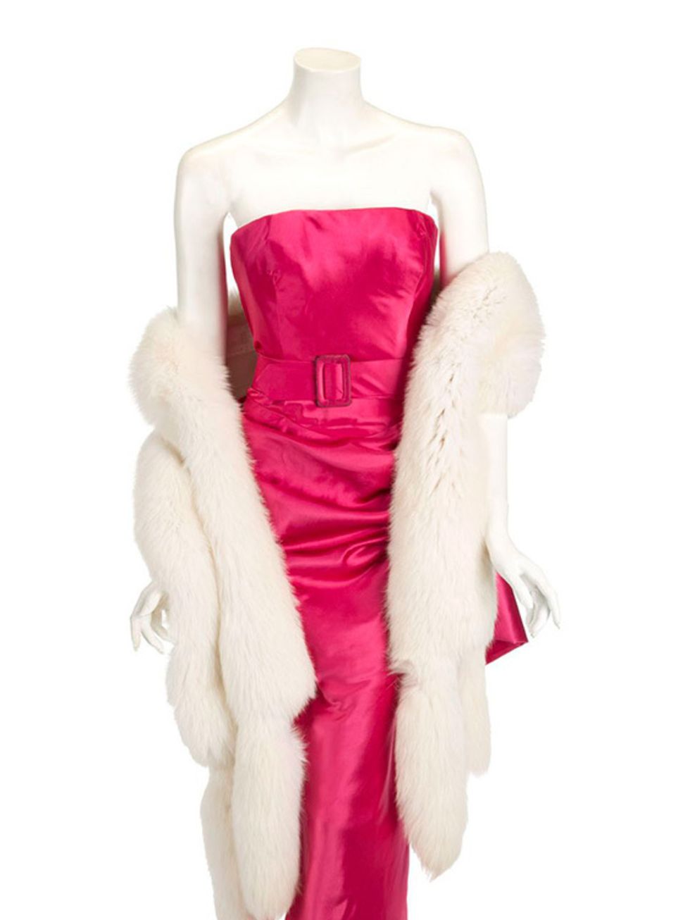 <p>This dress from the Material Girl video is expected to go for between $40,000-$60,000 (about £25,200-£37,800). To get the stole as well, you'll need another $4,000-$6,000 (about £2,500-£3,700).</p>