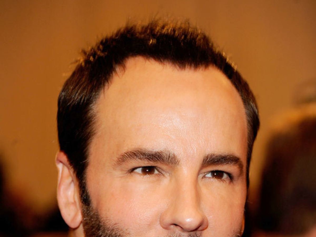 Tom Ford loves lipstick, doesn't do drag