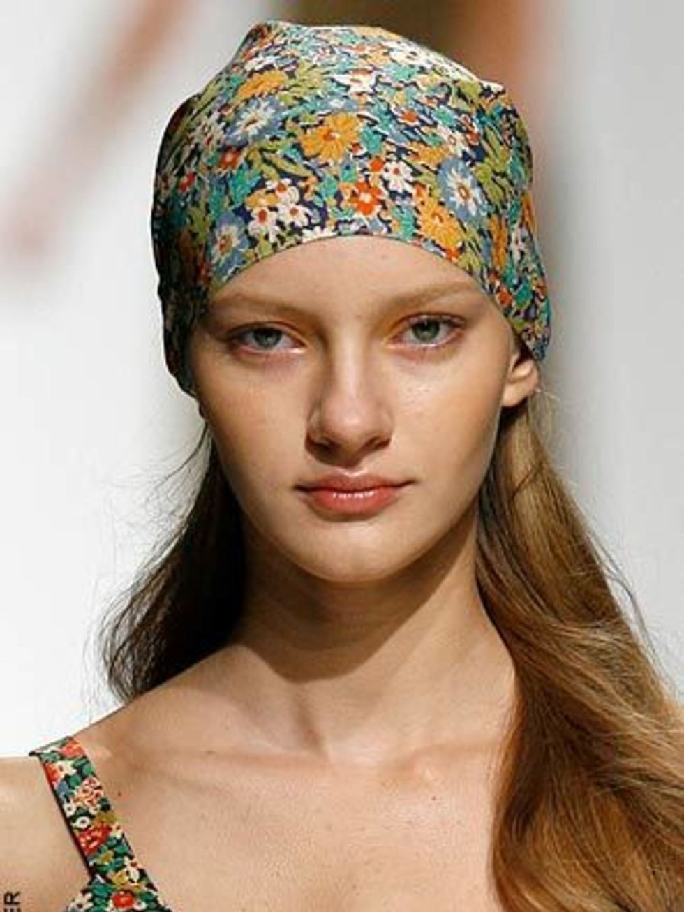 <p>HeadscarvesHeadscarves are the only headgear to be seen in next summer  seen again on the catwalks in Paris at Cacharel. If youre feeling brave take your cue from Vivienne Westwood and Dries Van Noten who have ramped up this look up for next summer w