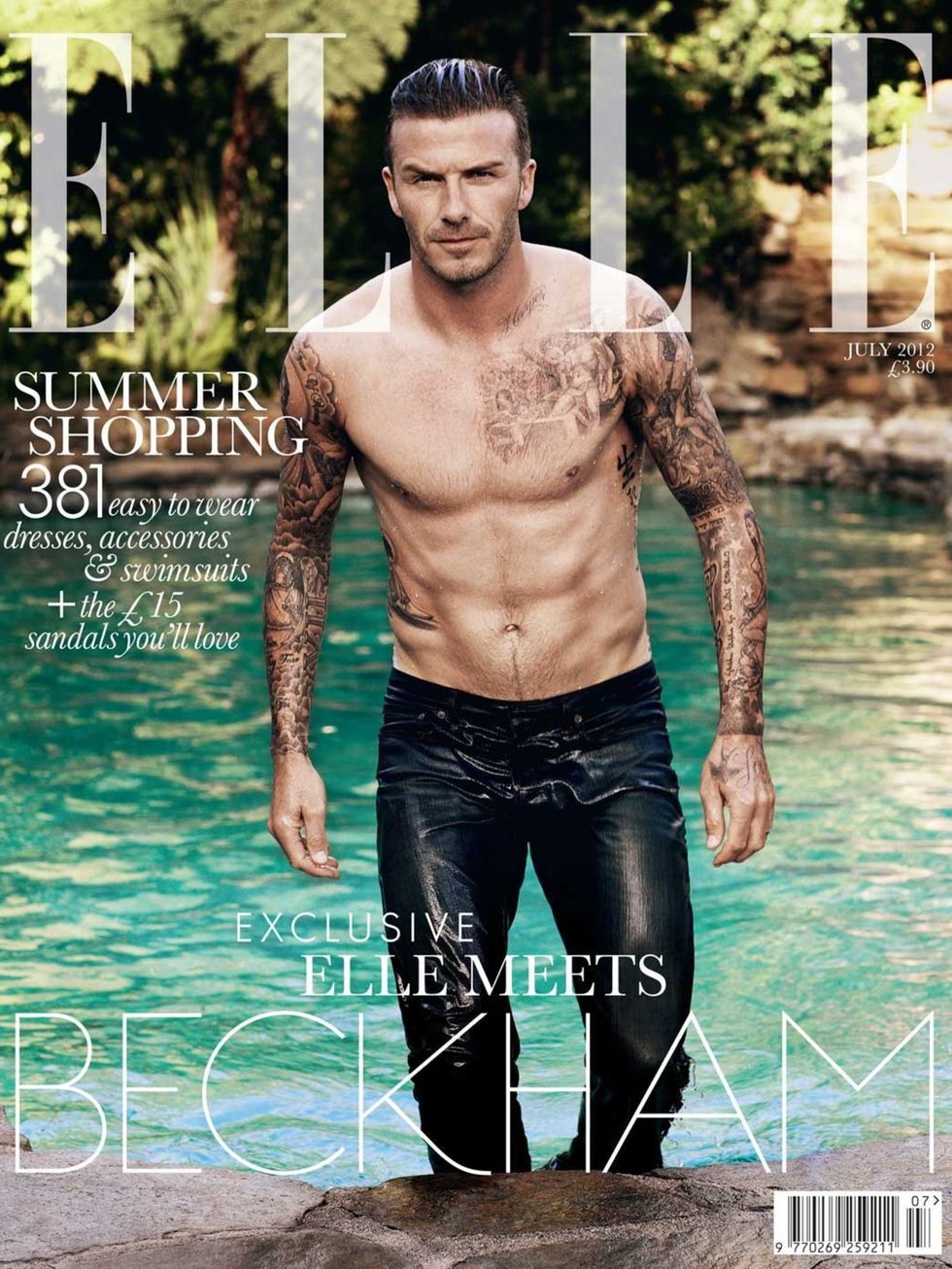 <p>David Beckham on the July 2012 cover</p>