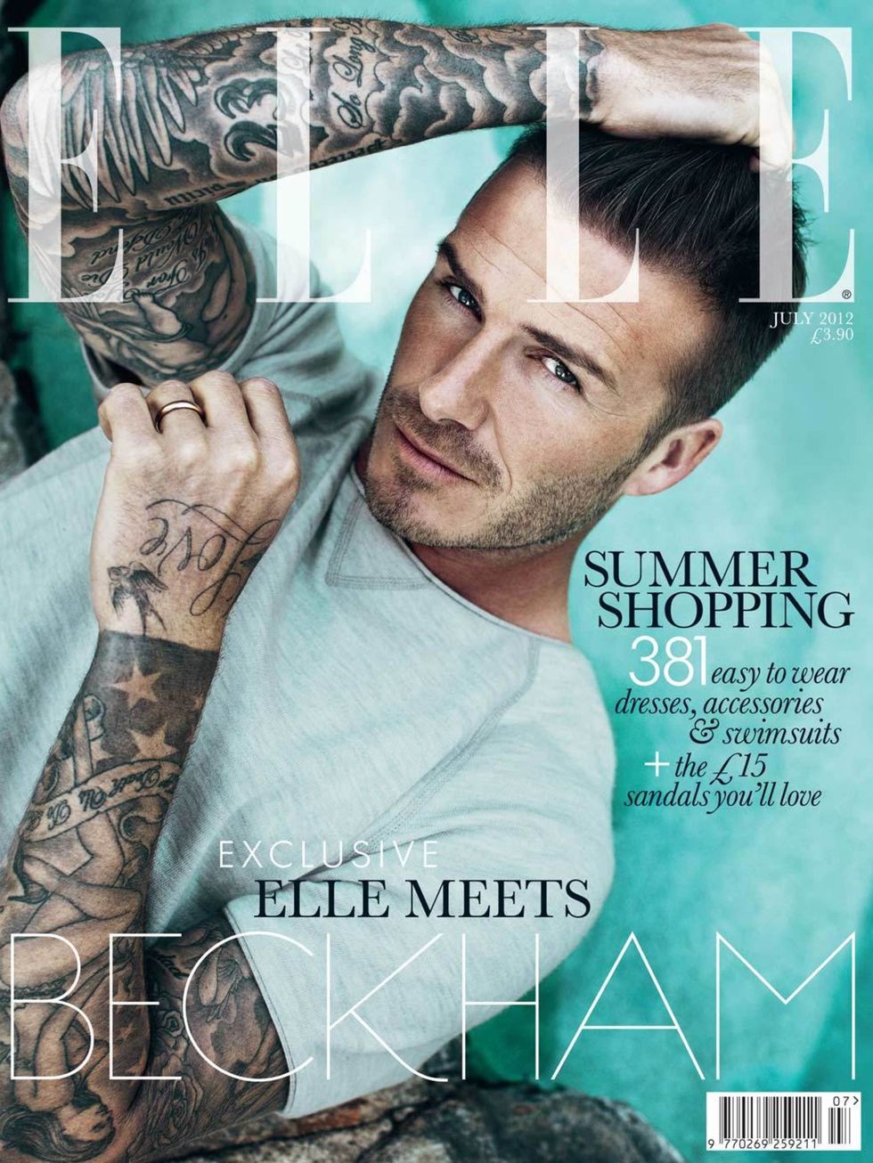 <p>David Beckham on the special Collectors' Edition cover</p>