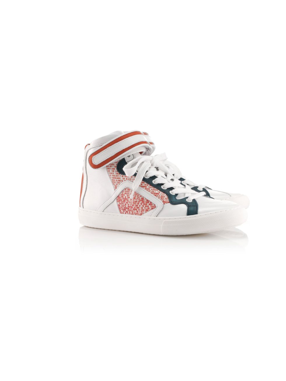 <p>Pierre Hardy for Mother of Pearl sneakers, £405, at <a href="http://www.avenue32.com/shoes/all-shoes/thymmus-orange-breakpoint-4102.html">Avenue 32</a></p>
