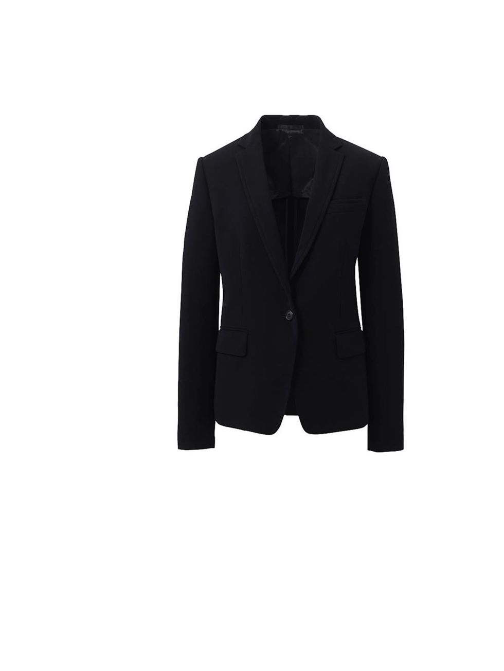 <p><a href="http://shop.uniqlo.com/uk/goods/072312">Uniqlo</a> tailored jacket, £49.90</p>