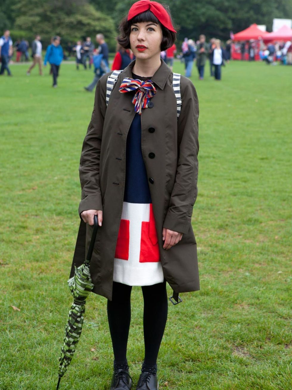 <p>Tilly Hemmingway, 24, Designer. Coat by Aquascutum, dress, bag and scarf all vintage, boots Dr Martens.</p><p>Photo by Rick Kelly</p>