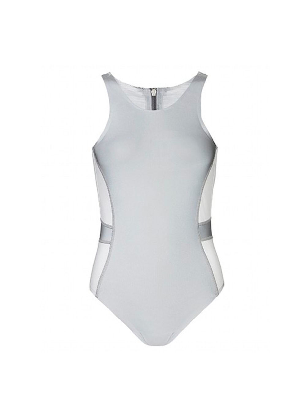 <p><a href="http://www.sweatybetty.com/richard-nicoll/" target="_blank">SB X Richard Nicoll</a> reflective swimsuit, £200</p>