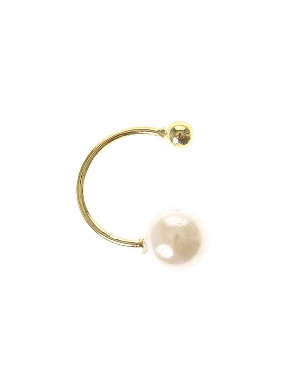 <p>Adorn your ears (well, just the one).</p>

<p><a href="http://www.claires.co.uk/mini-pearl-ear-cuff/shop/fcp-product/36946" target="_blank">Claire's</a> ear cuff, £4.50</p>