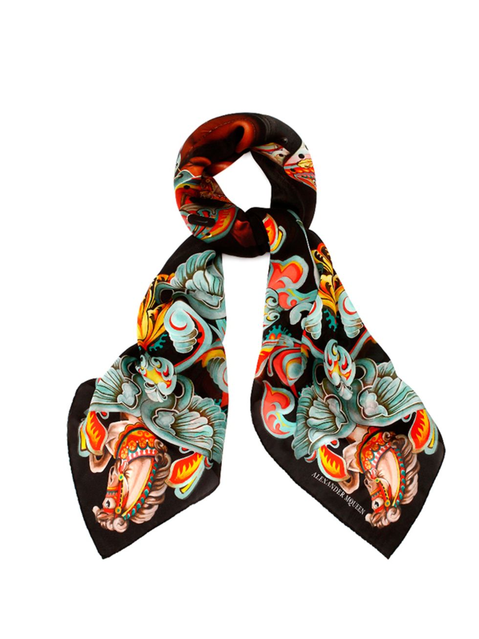 <p><a href="http://www.alexandermcqueen.com/gb/alexandermcqueen/special-edition-scarf_cod46391973st.html" target="_blank">Alexander McQueen</a> limited edition scarf for the V&A 'Savage Beauty' exhibition, £345</p>