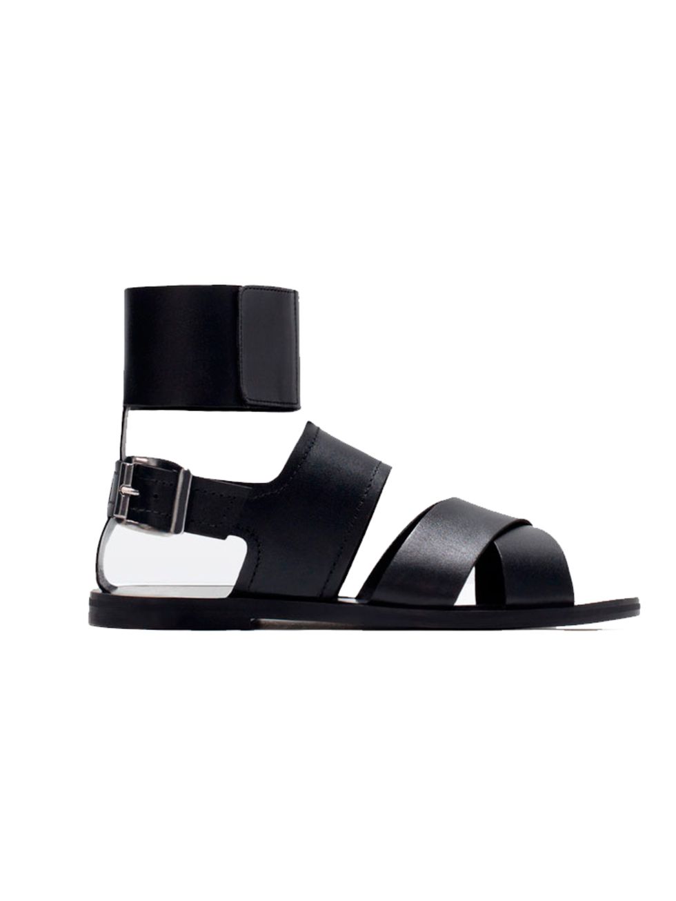 <p><a href="http://www.zara.com/uk/en/new-this-week/woman/wide-strap-leather-sandals-c363008p2613022.html" target="_blank">Zara</a> sandal £49.99</p>