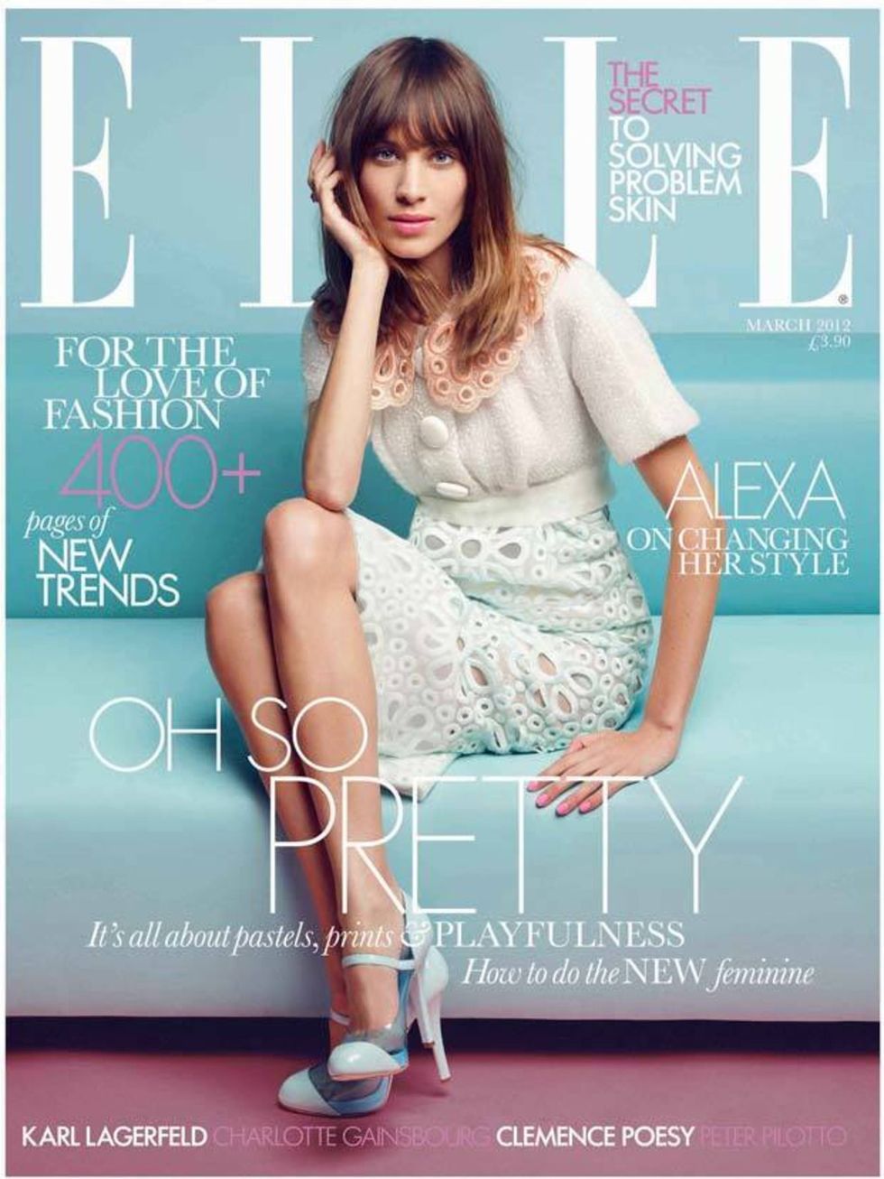 <p>The freshest, prettiest Alexa make up we ever saw, on the cover of March 2012 issue.</p>

<p>Florrie says:</p>

<p>'Perfect your skin and base - powder down the T-zone not forgetting around the nose and across the chin to keep shine at bay.'</p>

<p><a