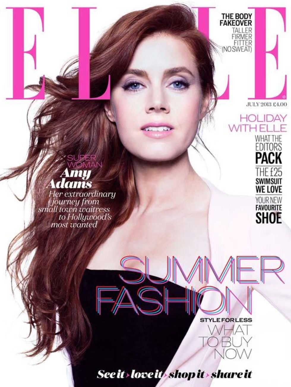 <p>Elegant, refreshing, natural: Amy Adams, July 2013.</p>

<p>Florrie says:</p>

<p>'Add a healthy glow with a peachy pink blush on the apples of your cheeks to avoid looking washed out.'</p>

<p><a href="http://www.clinique.co.uk/product/1593/29770/Make