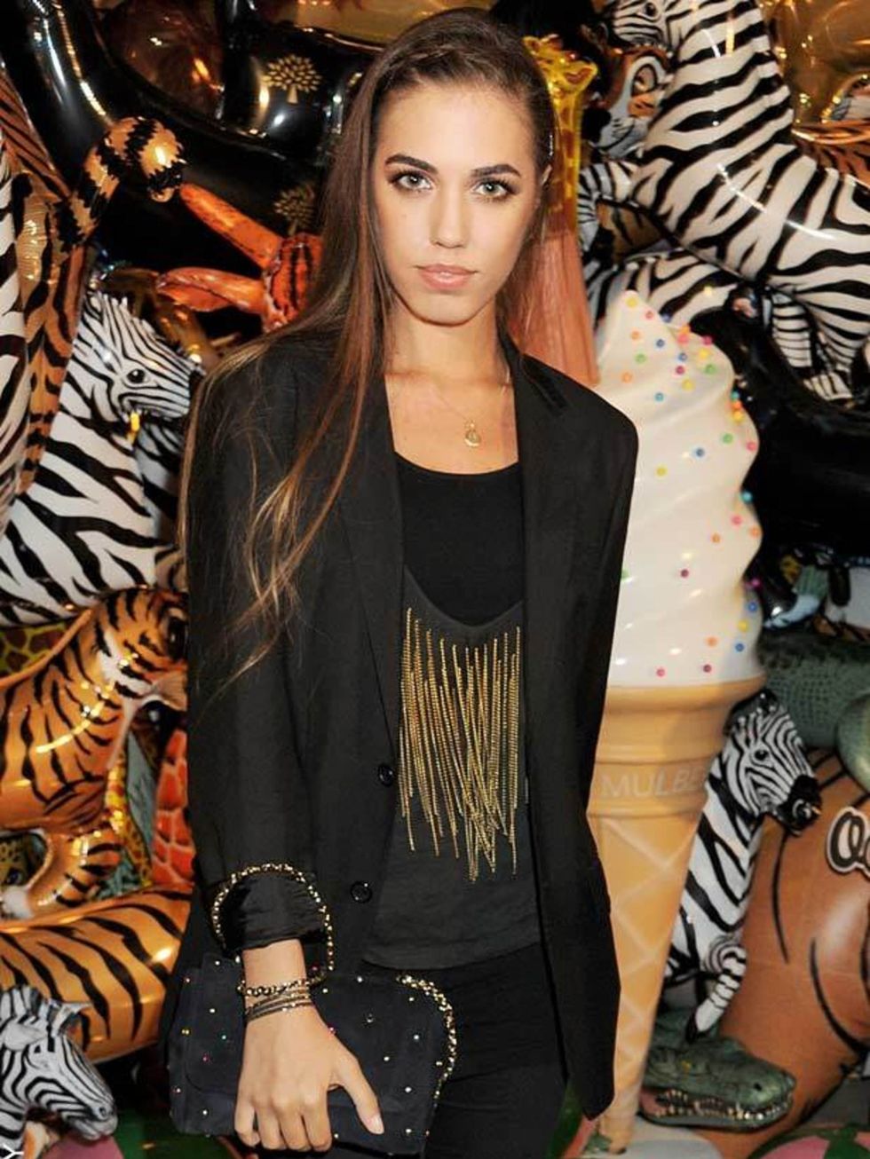 <p>Amber Le Bon at the Mulberry party.</p>