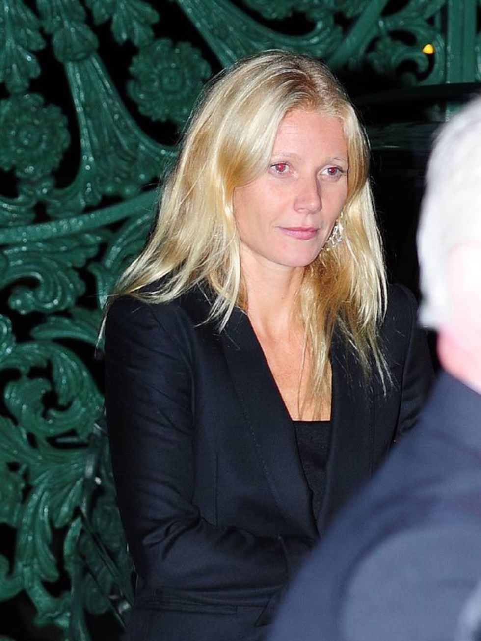 <p><a href="http://www.elleuk.com/starstyle/style-files/(section)/gwyneth-paltrow">Gwyneth Paltrow</a> channels this season's <a href="http://www.elleuk.com/style/trends/androgyny">androgyny</a> trend at Stella McCartney's 40th Birthday, 13 September 2011