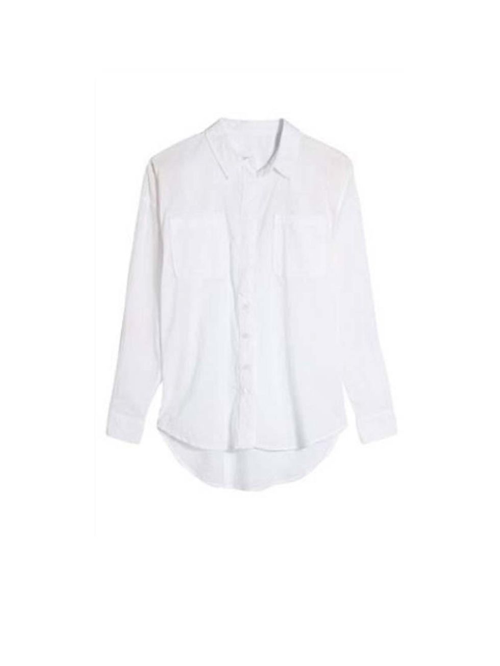<p>A white crisp shirt for a casual chic look</p>

<p><a href="http://www.next.co.uk/x54146s1#664020x54">Next</a>, from £22</p>
