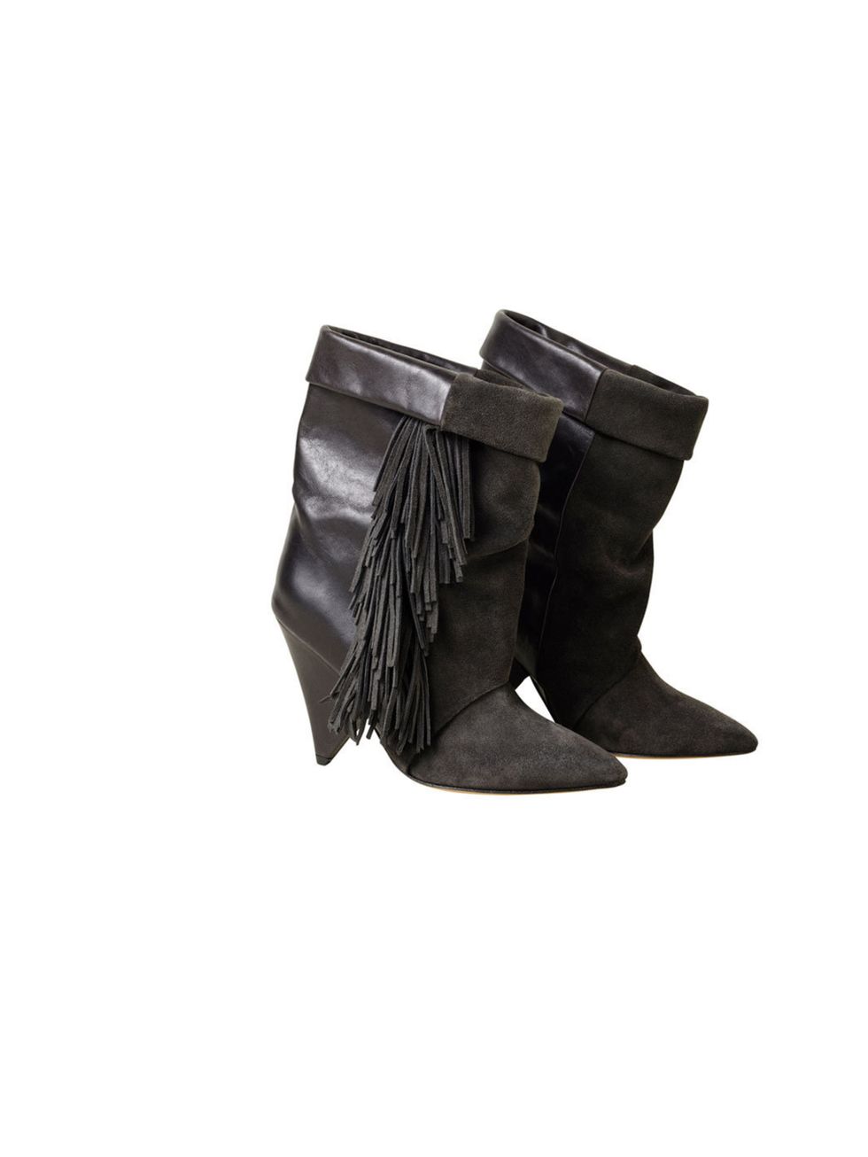 <p>Fringed, suede, clippy-cloppy boots. What's not to love?</p><p>Boots, £149.99</p>