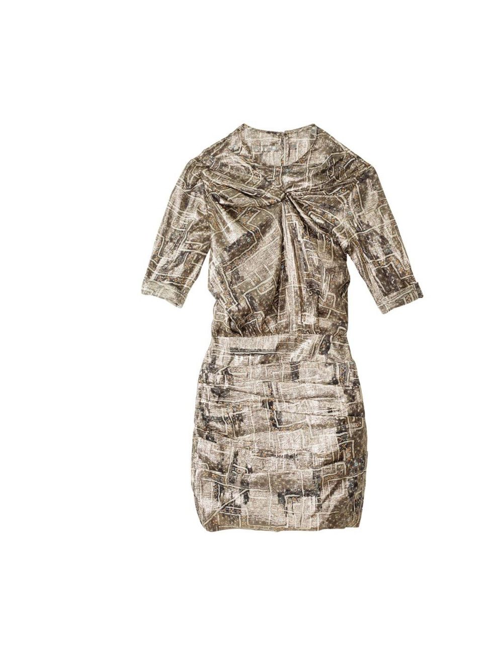 <p>It's short, it's shiny, it's gold. It's your Christmas party dress dilemma sorted in November.</p><p>Gold dress, £69.99</p>