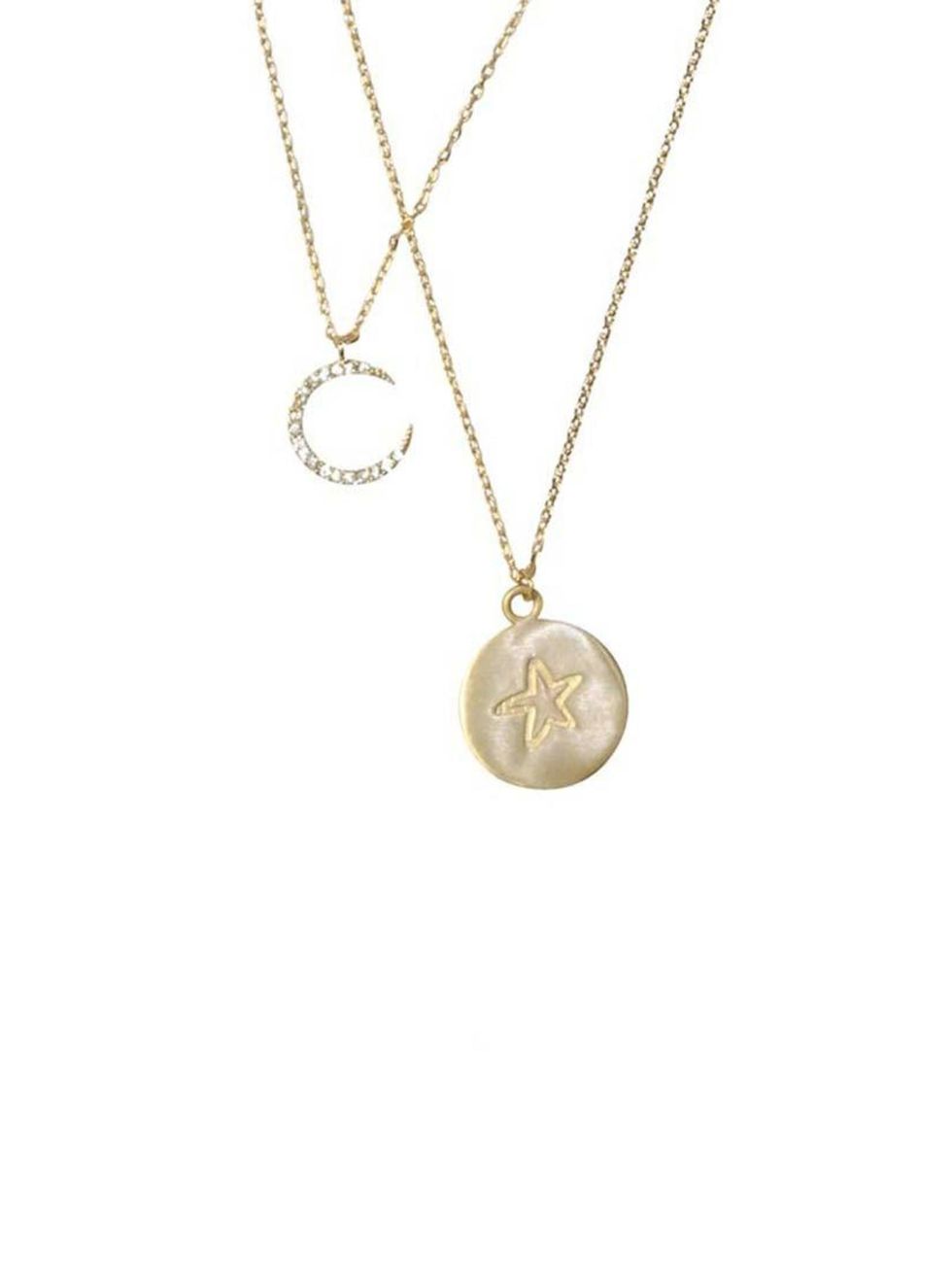 <p>Beauty Assistant Joely Walker couldn&#39;t resist this delicate charn neckace,</p>

<p>&nbsp;</p>

<p><a href="http://www.orelia.co.uk/jewellery/moon-disc-necklace.html" target="_blank">Orelia</a> necklace, &pound;22</p>