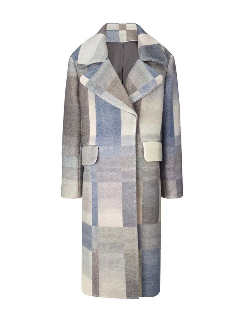 <p>Part modern minimalism, part technicolour dreamcoat.</p>

<p><a href="http://www.whistles.com/women/clothing/coats-jackets/hoshi-check-coat.html?dwvar_hoshi-check-coat_color=Multicolour" target="_blank">Whistles</a> coat, £450</p>