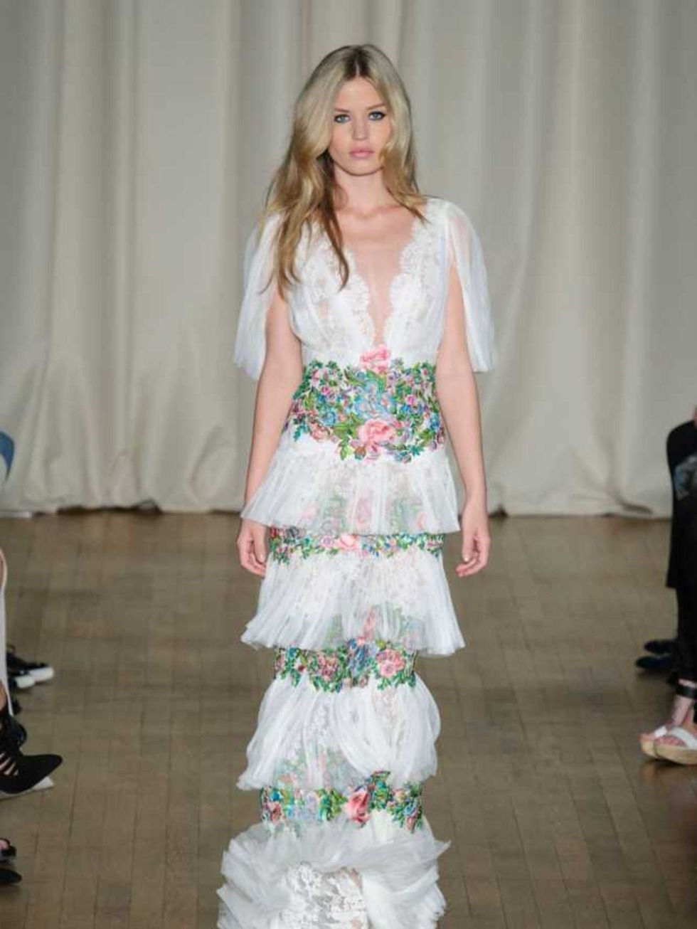 <p>#9 <a href="http://www.elleuk.com/catwalk/marchesa/spring-summer-2015#image=1">Marchesa</a></p>

<p><a href="http://www.elleuk.com/fashion/news/london-fashion-week-show-review-marchesa-lucas-nascimento-holly-fulton-spring-summer-2015">Read the review n