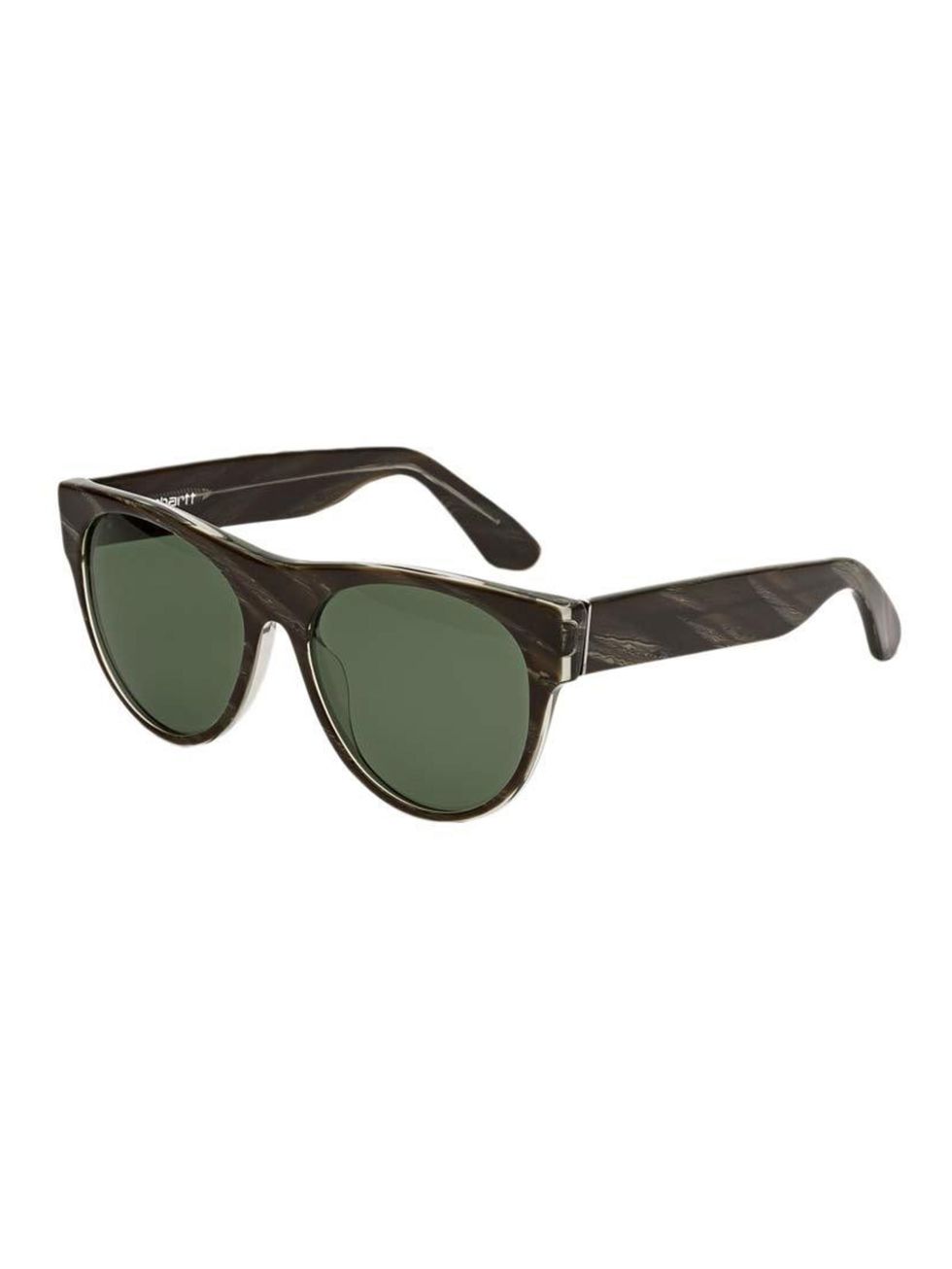 <p>Our eyes have grown unaccustomed to the sunshine...</p>

<p><a href="http://retrosuperfuture.com/carhartt/collections/carharttwip-ss15/q00" target="_blank">Carhartt WIP by Retrosuperfuture</a> sunglasses, £120</p>