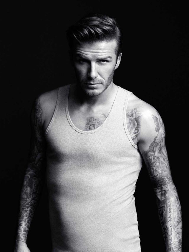 <p>David Beckham models his Bodywear collection for H&amp;M.</p>