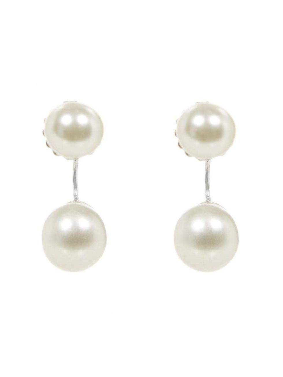<p>Wear just one of these pearl earrings for a modern take - Fashion Assistants Chloe Bloch and Charlie Gowans-Eglinton are splitting a pair.</p><p><a href="http://www.hobbs.co.uk/product/display?productID=0114-127E-100900&refpage=jewellery">Hobbs</a> ear