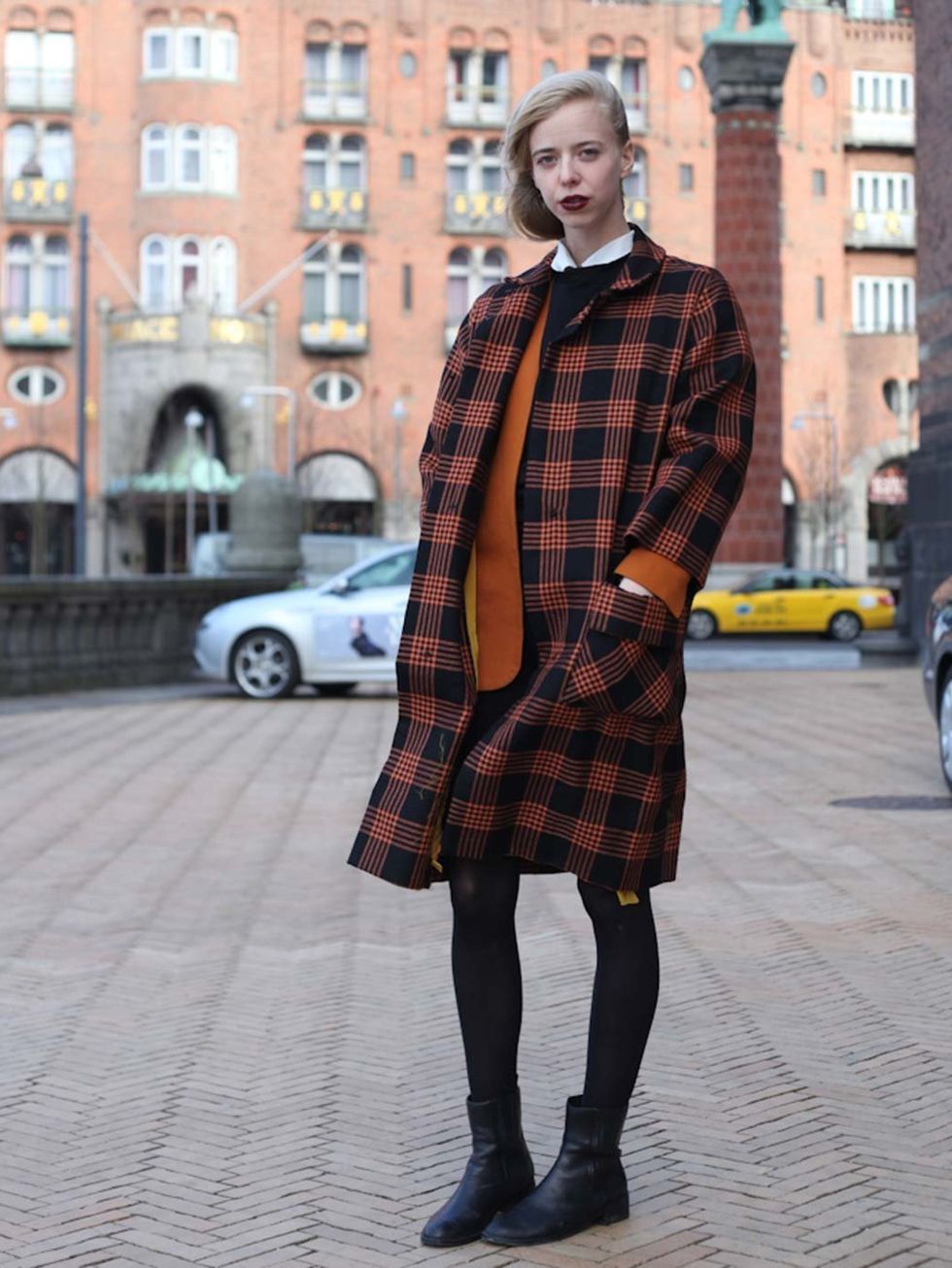 <p>FridaHenrik Vibskov coat, vintage shoes.</p>