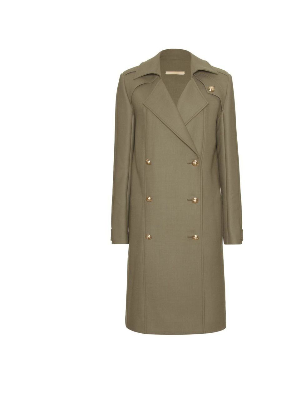 <p>Victoria Beckham military coat, £2,450, at <a href="http://www.mytheresa.com/uk_en/military-coat-166548.html">mytheresa.com</a></p>