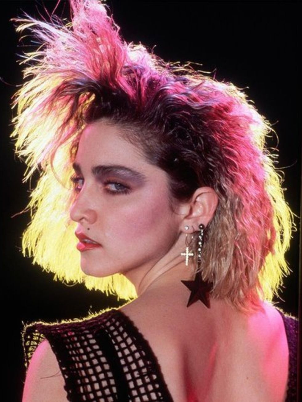 1983
A grunge-punk look for her Lucky Star video