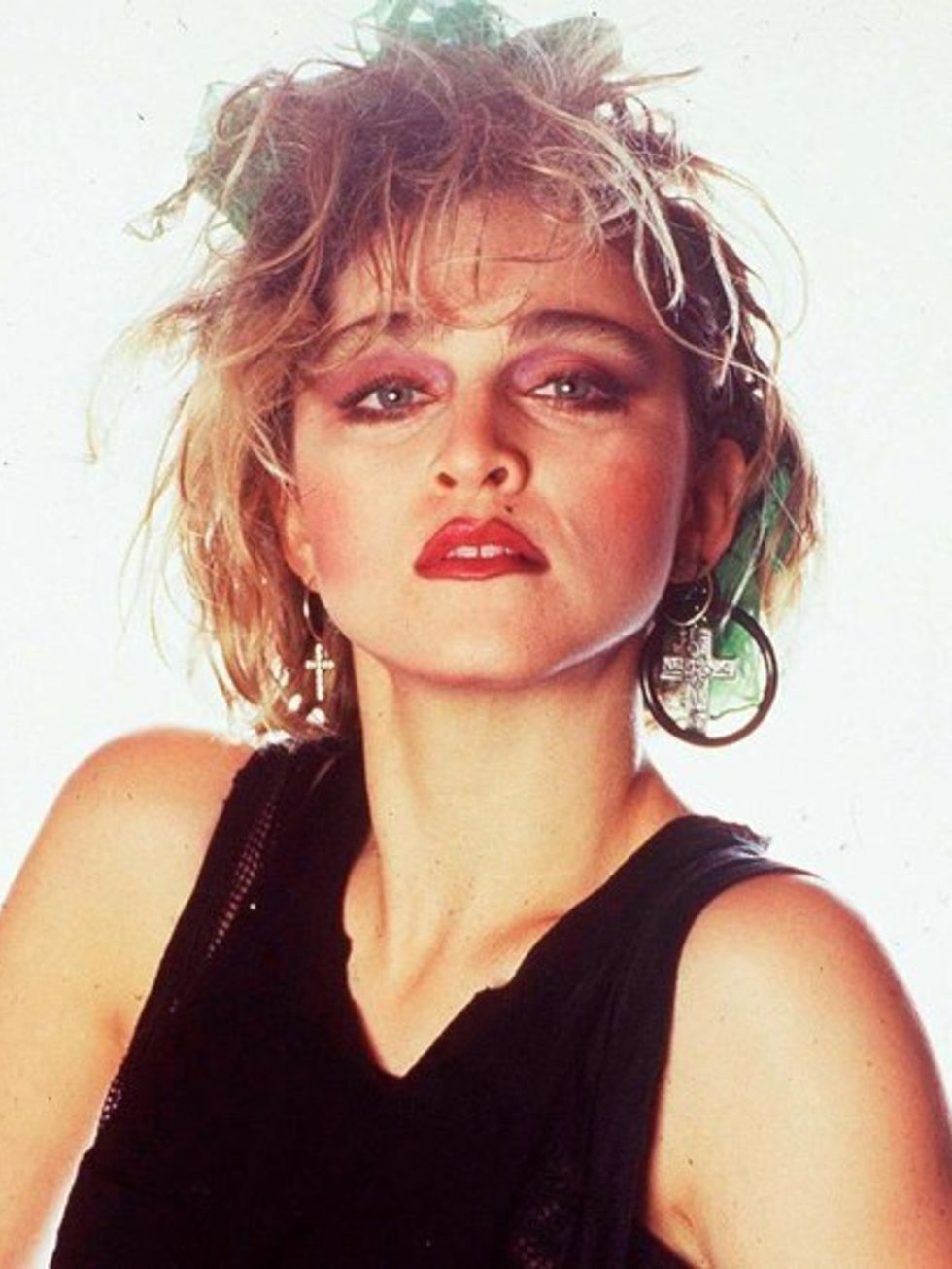 1984
Heavy contouring and a textured bob make Madonna's Like A Virgin look one of her most memorable
