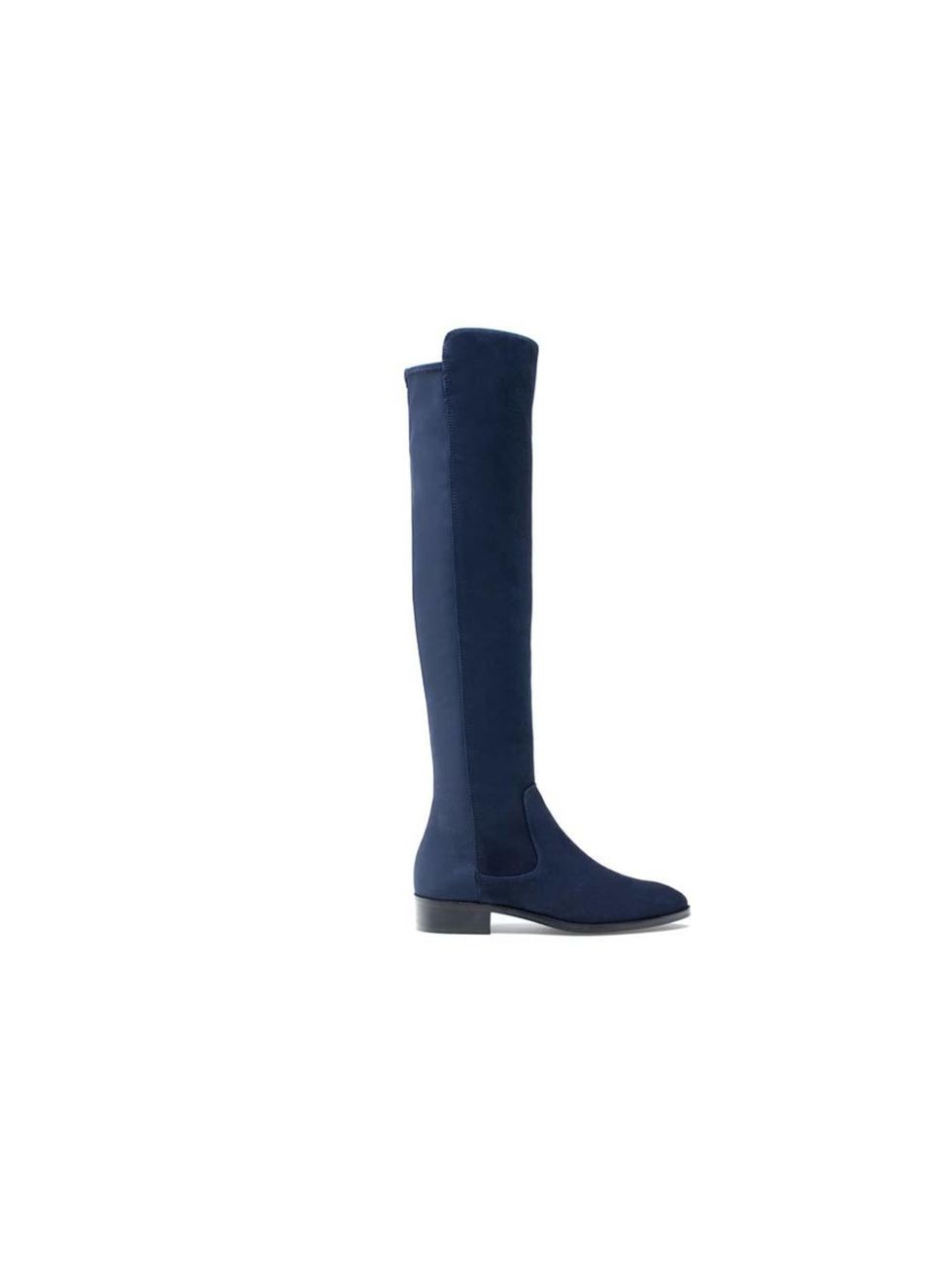 <p>Play with proportions and wear these streamlined navy boots with a boxy t-shirt dress, like Production & Bookings Assistant Melanie de la Cruz.</p><p><a href="http://www.uterque.com/webapp/wcs/stores/servlet/product/uterquegb/en/70109652/48002/3014502/