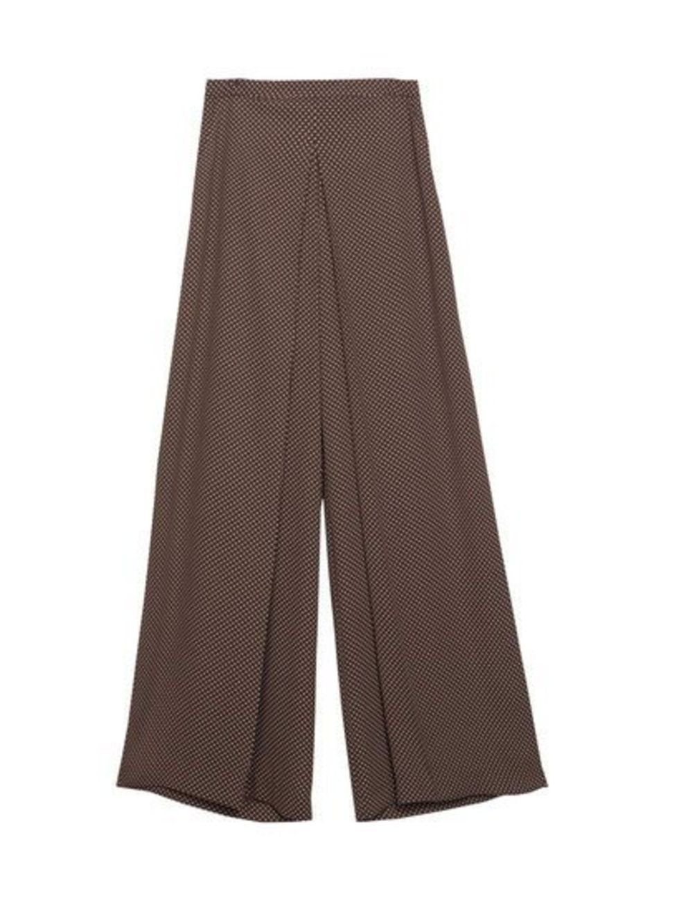 Pair wide-leg trousers with a cropped knit.

Zara trousers, £29.99