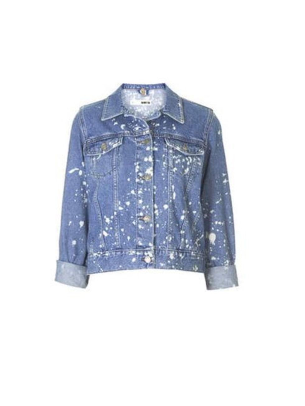 Brighten up you outfit with denim

Moto Bleached denim jacket, £48 available at Topshop