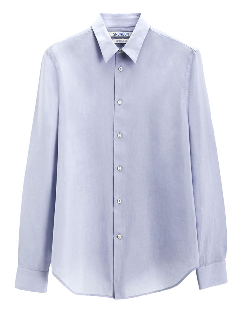 <p>A shirt from Acne's Snowdon Blue project</p>