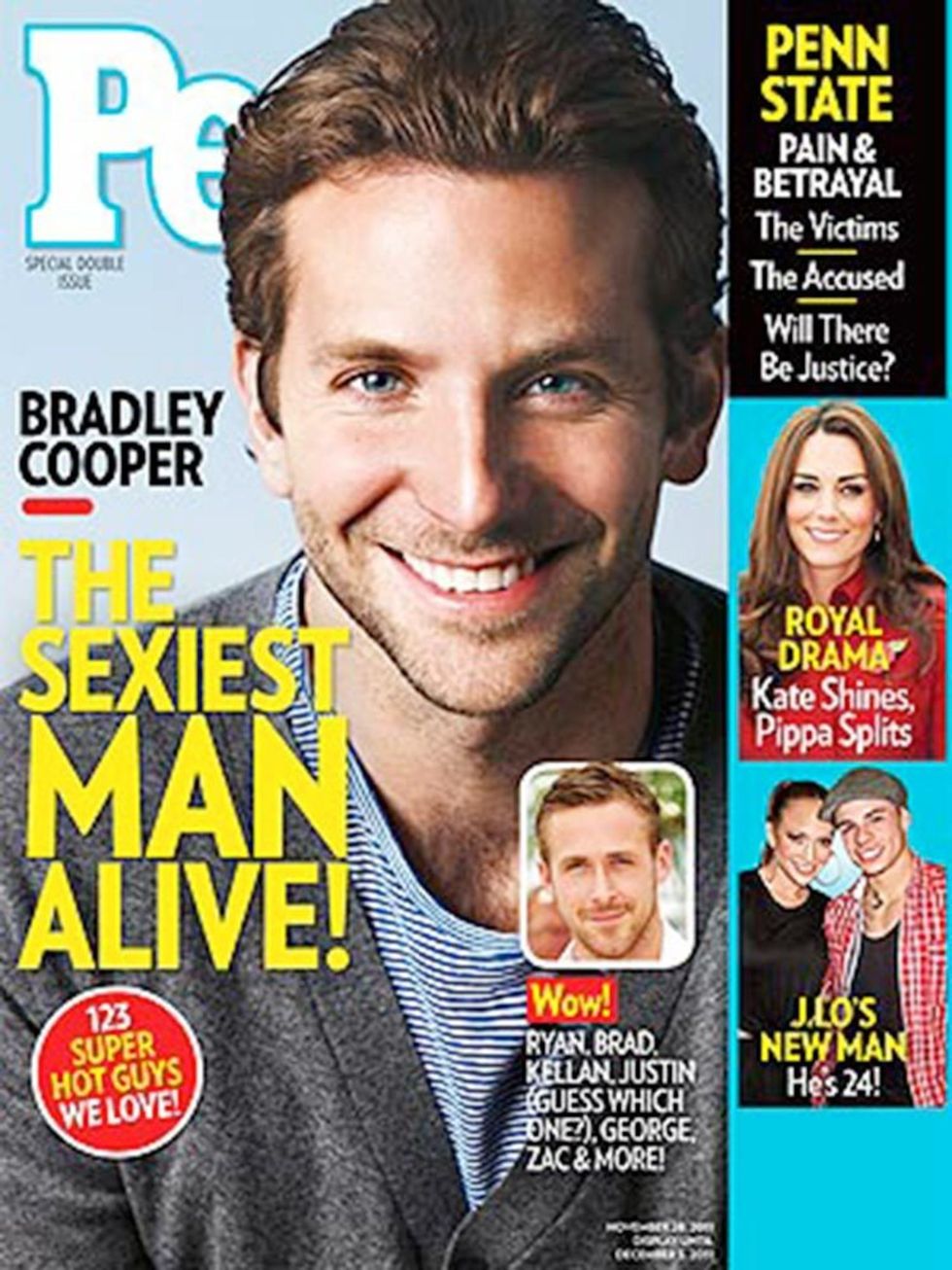 <p>Ol' blue eyes Bradley Cooper takes home the crown in 2011.</p>