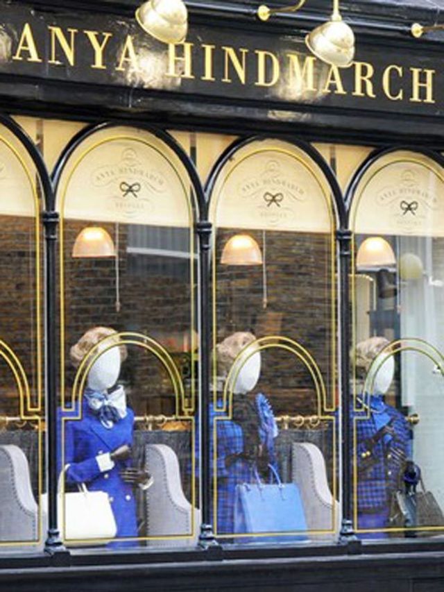 <p>Anya Hindmarch's Margaret Thatcher window display</p>
