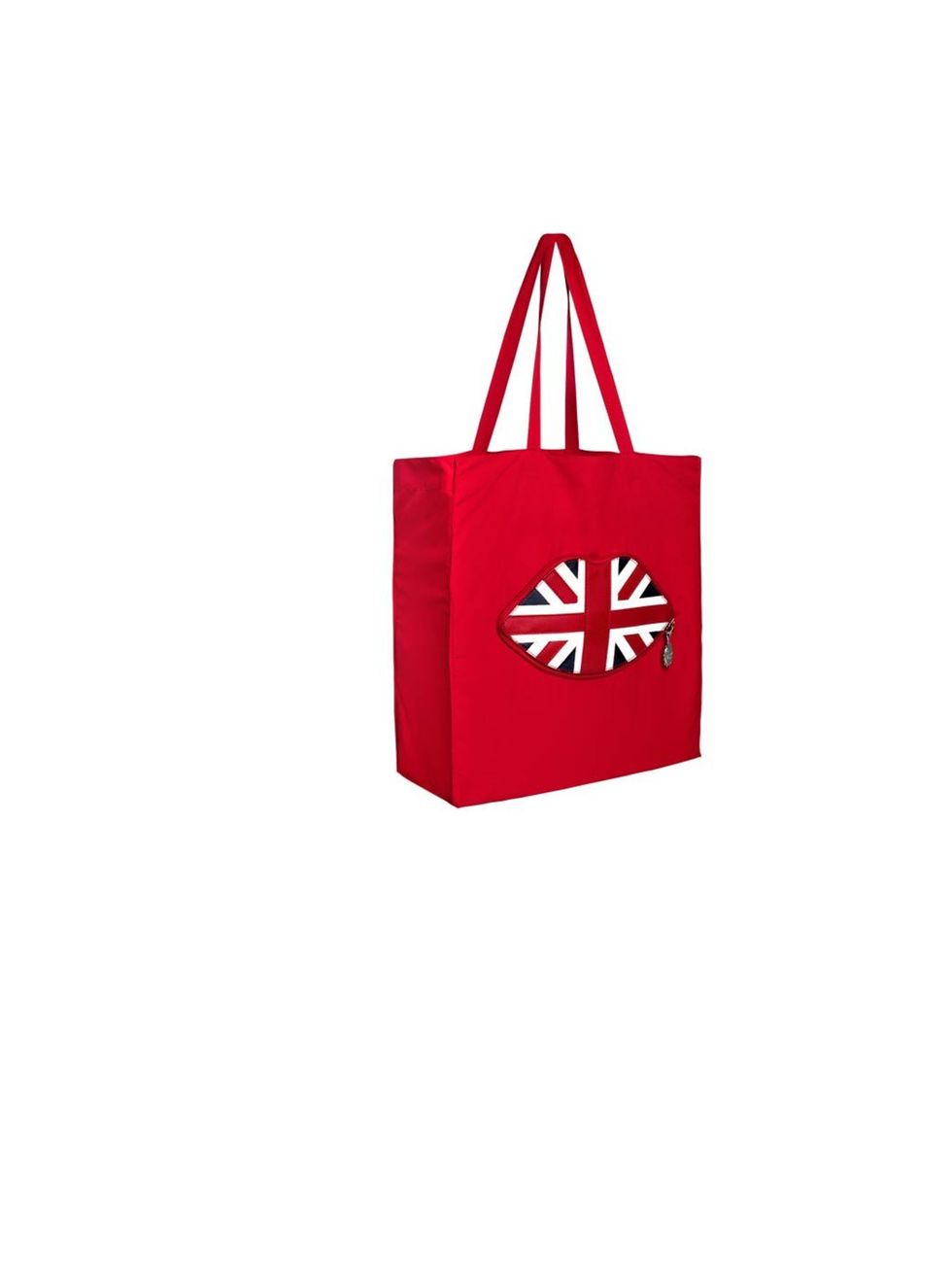 <p><a href="http://www.luluguinness.com/ProductPage.aspx?productId=LUGG-300-001-106">Lulu Guinness</a> Union Jack foldaway tote, £45</p>