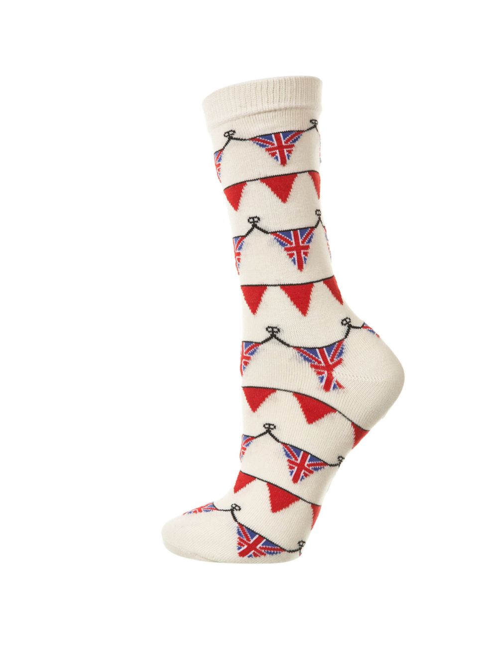 <p>Topshop Jubilee bunting socks, £3.50</p><p><a href="http://shopping.elleuk.com/browse?fts=topshop+bunting+socks">BUY NOW</a></p>