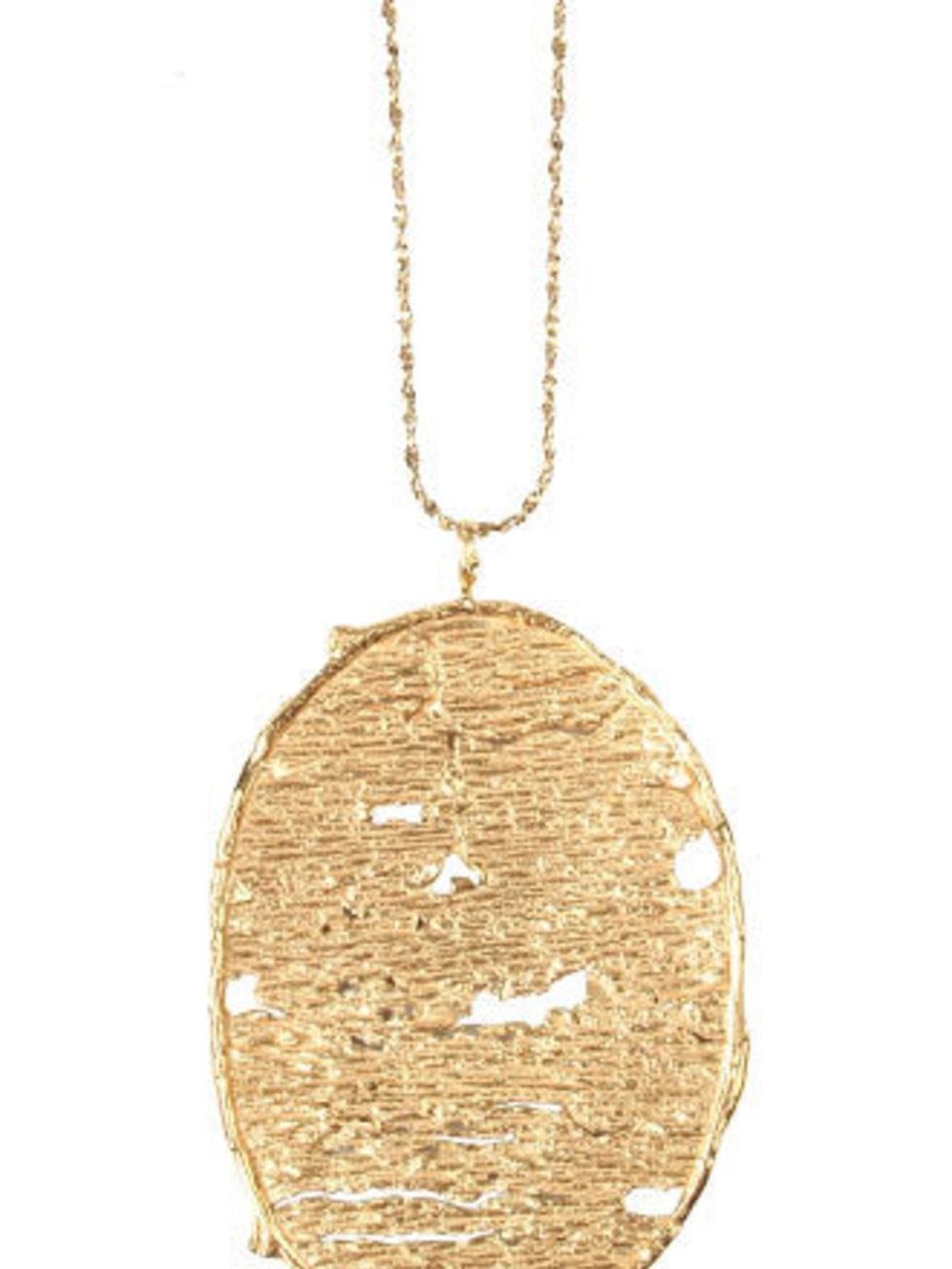 <p>This gold pendant had team ELLE swooning. It will go with everything and is bound to attract plenty of compliments.</p><p>Necklace, £136 by Catherine Weitzman exclusive to <a href="http://www.econe.co.uk/Necklaces/Designer-Necklaces/Organic-Form-Drop-P
