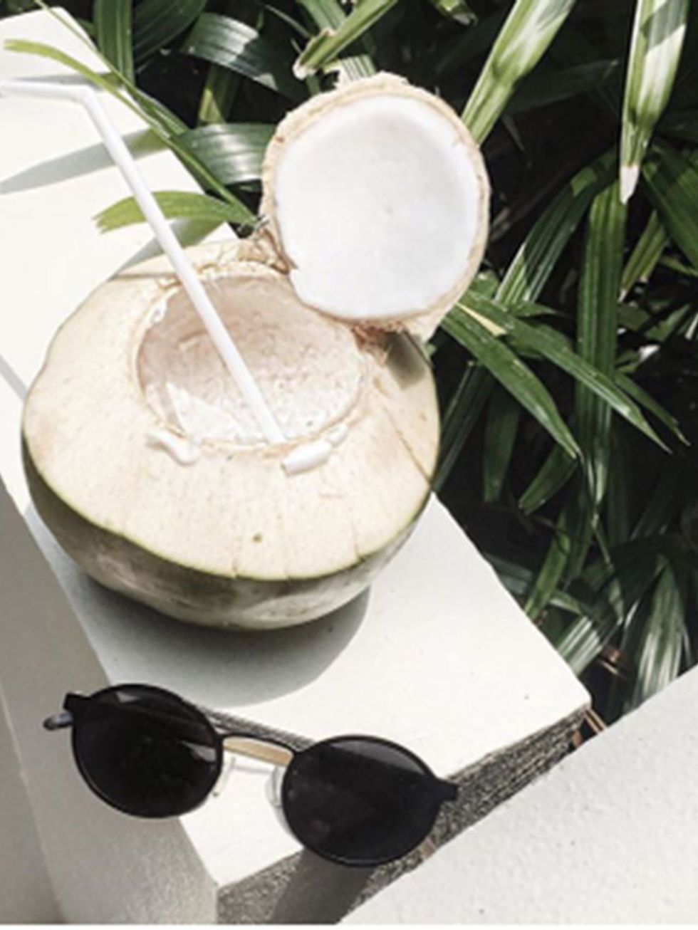 <p><strong>The Classic Coconut Shot </strong></p>

<p>Ditch the Vitacoco and grab a real coconut, position some sunnies accidentally nearby. #refreshed</p>

<p>Picture: @charliemay</p>