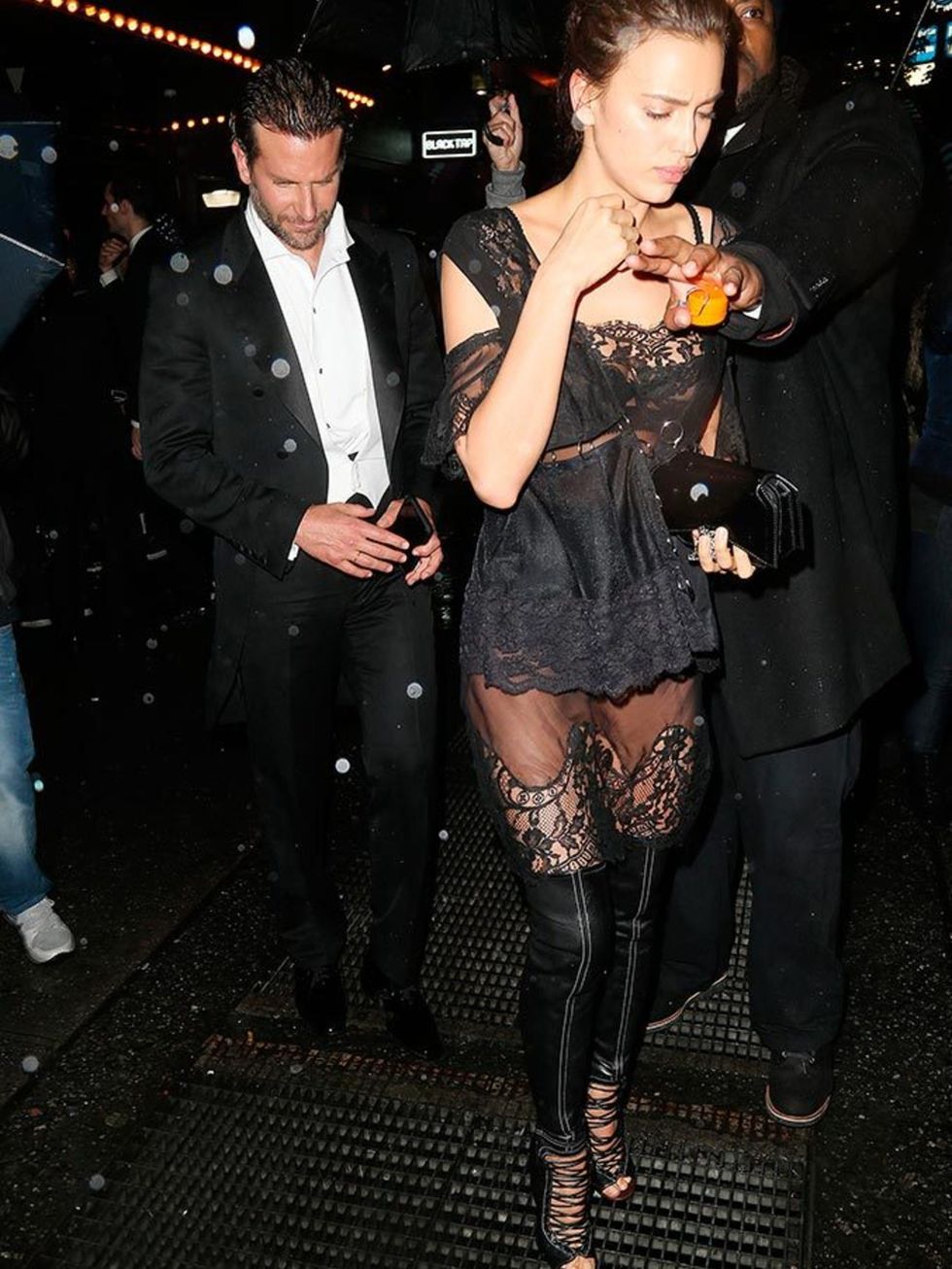 <p>Bradley Cooper and Irinia Shayk attend a Met Gala 2016 after party at the Boom Boom Room at The Standard in New York, May 2016.</p>
