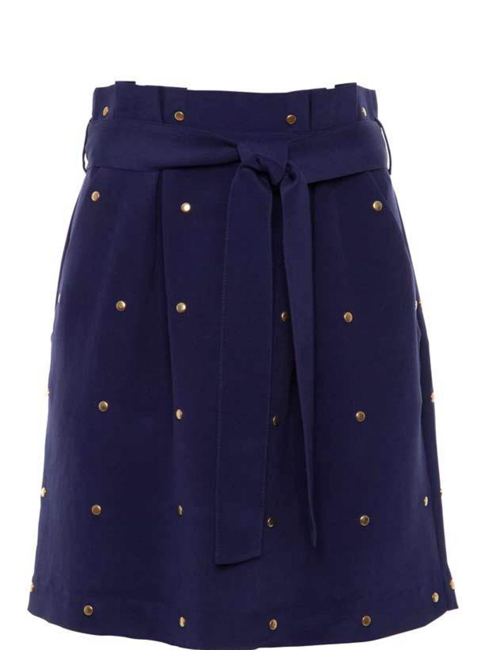 <p>We instantly fell for this studded skirt thanks to its cobalt blue silk and gold studding. A super pretty mini with just enough rocknroll edge. Alice by Temperley studded skirt, £165, at <a href="http://shop.harveynichols.com/fcp/product/-/Skirts/Wil