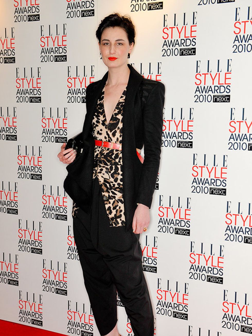 Erin O'Connor at the ELLE Style Awards 2010.