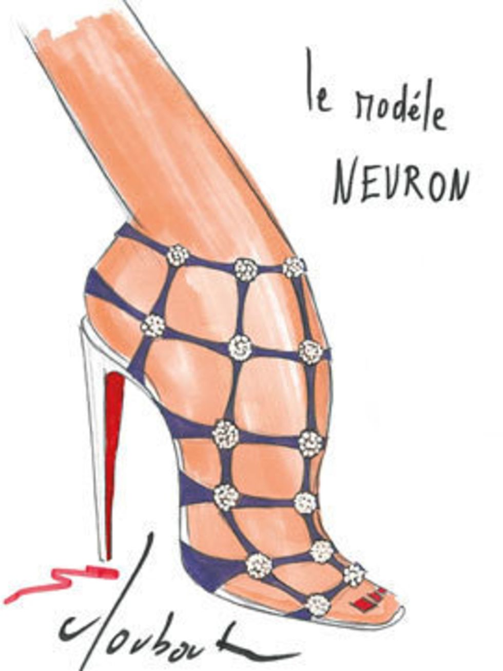 <p>Christian Louboutin's Neuron shoes from the 20th Anniversary Capsule Collection.</p>