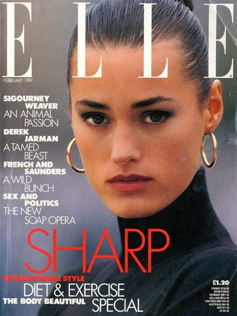 Yasmin Le Bon S Elle Covers Yasmin Le Bon S Elle Covers