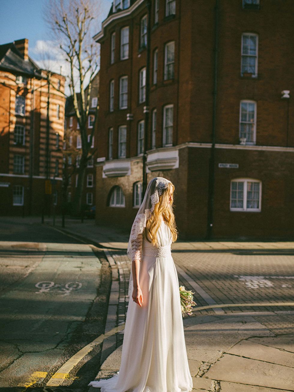 <p>My Mum burst into tears when I first tried my wedding dress on, so there was no way of turning back after that!</p>